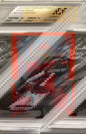 2019 Panini Prizm DP Kyler Murray Orange BGS9.5