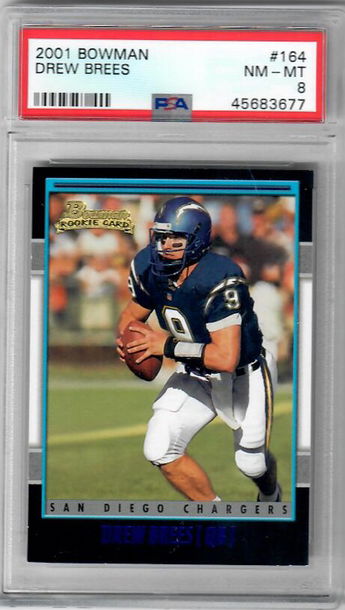 2001 Bowman 164 Drew Brees RC
