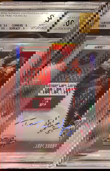 2018-19 Panini Contenders Optic Trae Young Silver RC Auto BGS 9/10