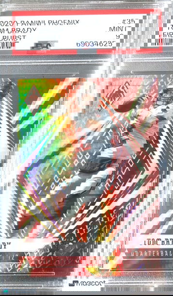 2020 Panini Phoenix #35 TOM BRADY FIRE BURST Parallel TB Buccaneers PSA 9 MINT