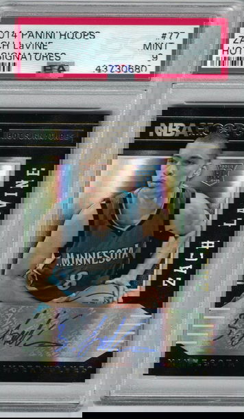 2014 Hoops Zach LaVine RC Hot Signatures PSA 9 Mint