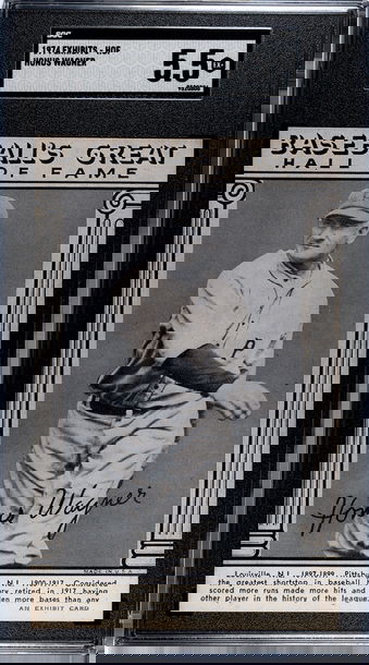 1974 Baseball's Great Hall of Fame Exhibits Honus Wagner Pittsburgh Pirates SGC 5.5 EX+