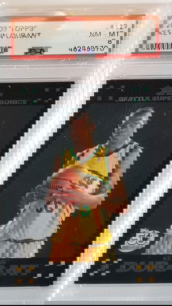 2007 Topps Kevin Durant #112 Rookie RC PSA 10 