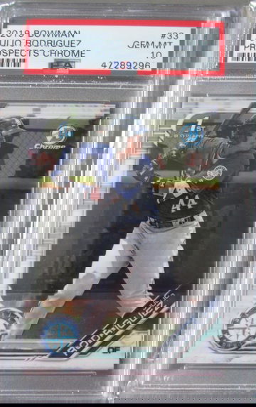 Julio Rodriguez 2019 Bowman Prospects Chrome #33 PSA 10