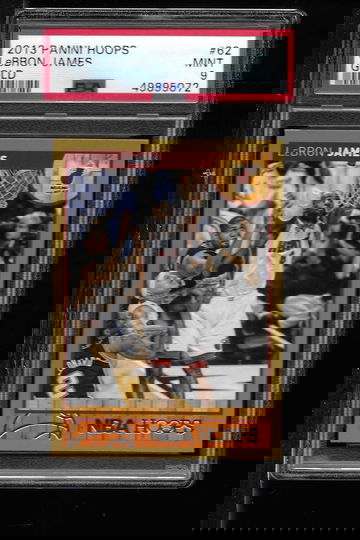 2013 PANINI HOOPS LeBRON JAMES GOLD PSA 9