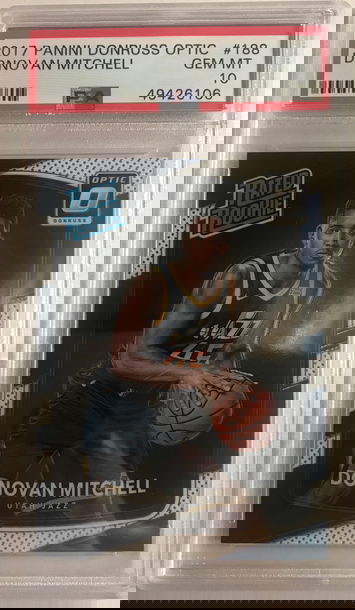 2017 Panini Donruss Optic Donovan Mitchell PSA 10 Gem-Mint