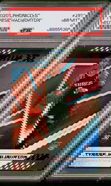 2020 Tyrese Haliburton Chronicles XR Red /149 Rookie RC PSA 8