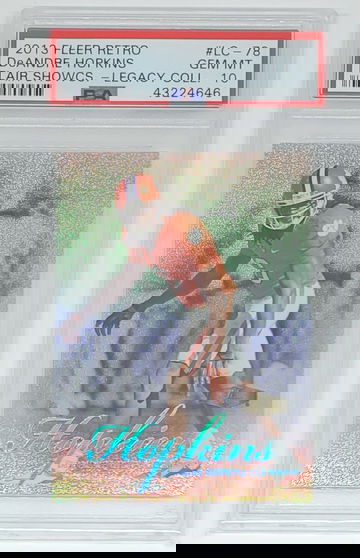 2013 Fleer Retro Deandre Hopkins Showcase Legacy Collection PSA 10 GEM MINT #/150 POP 5