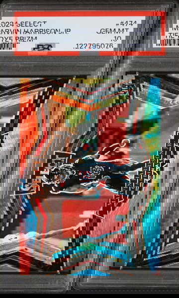 2024 Panini Select Tie-Dye Prizm Marvin Harrison Jr. #474 RC /25 PSA 10