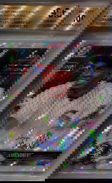 Luis Robert Bowman Chrome Atomic Refractor Auto /100