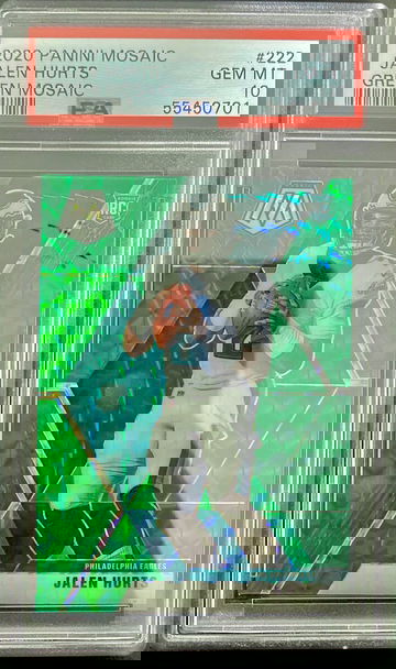 PSA 10 - 2020 Panini Mosaic Jalen Hurts Green Mosaic Rookie