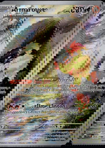 2023 Pokémon Scarlet & Violet Illustration Rare Armarouge #203/198 Holo