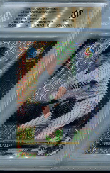 2017 Bowman Chrome Mega Refractors Shohei Otani Ohtani