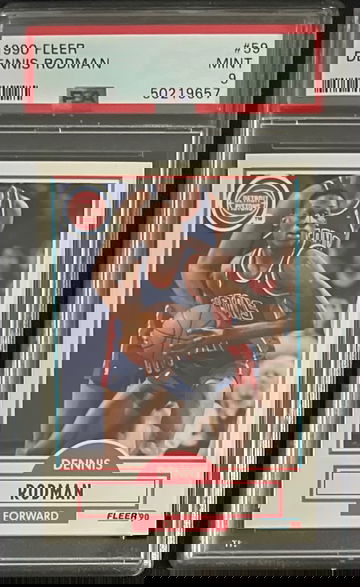 1990 Fleer Dennis Rodman PSA 9 MINT