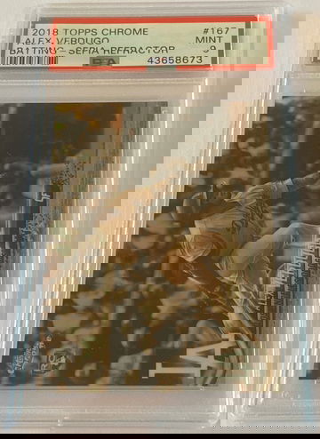 2018 Alex Verdugo Topps Chrome Sepia Refractor PSA 9