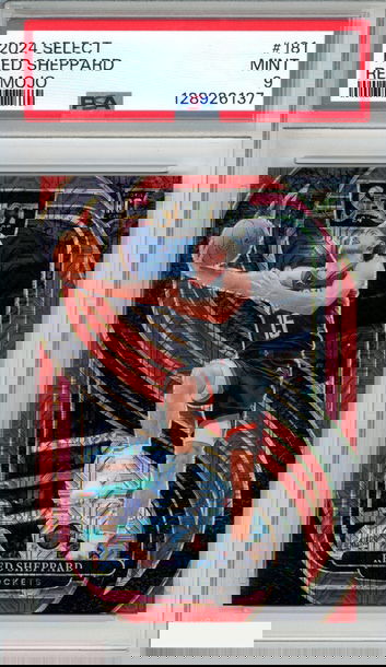 2024 PANINI SELECT REED SHEPPARD #181 RED MOJO 8 OF 20 ROOKIE RC PSA 9 MINT