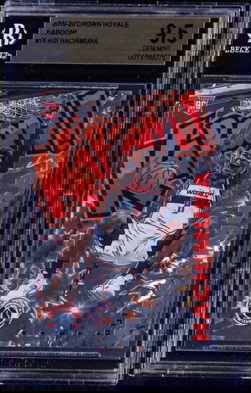 2019-20 Panini Crown Royale Kaboom! #14 Rui Hachimura Rookie Card - BGS GEM MINT 9.5