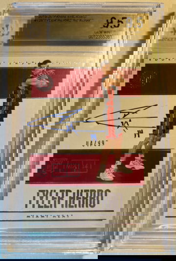 2019-20 Panini Encased #128 TYLER HERRO RC Auto #4/99 BGS 9.5 GM 9 Auto