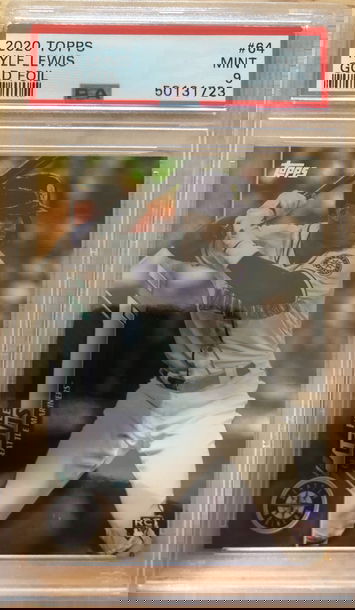 2020 Topps Gold Foil Kyle Lewis PSA 9