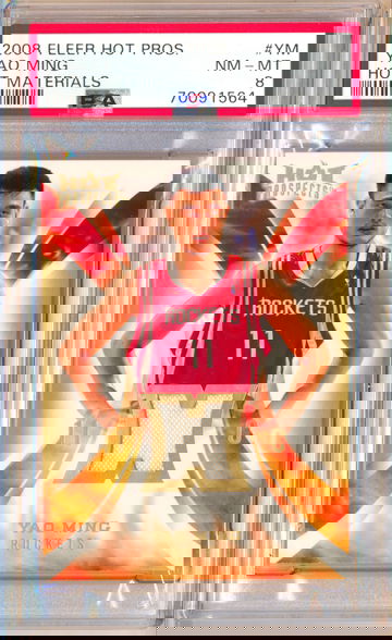 2008 Fleer Hot Prospect Materials #YM Yao Ming LOW POP 1!