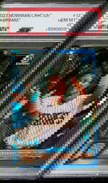 2022 Bowman Chrome Sapphire Variation CJ Abrams #12 PSA 10