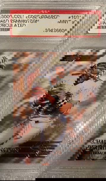 2000 Coll Edge Chad Pennington  1/5000#101 PSA MINT 9