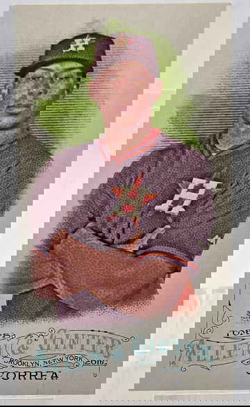 2016 Carlos Correa Topps Allen & Ginter Mini Brooklyn Back Hand-Numbered #/25