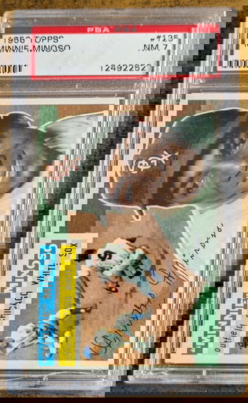 1956 Topps Minnie Minoso Gray Back PSA 7