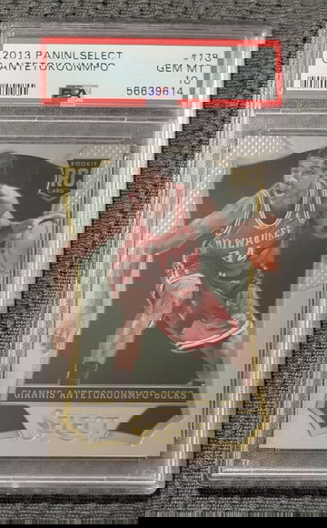 2013 Giannis Antetokounmpo Panini Select RC PSA 10
