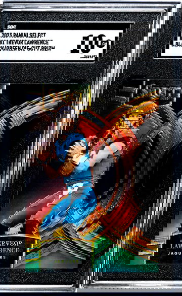 2023 Panini Select Black/Green Trevor Lawrence #181 Die-Cut SGC 10