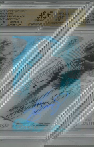 2014 Topps High Tek Auto Printing Proofs Black 1/1 Ken Griffey Jr. BGS 9.5