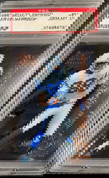 1996 Select Certified Marvin Harrison PSA 10 GEM MINT POP 87HOFer