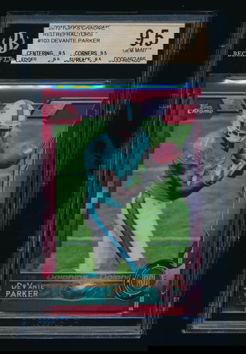 Devante Parker 2015 Topps Chrome Red Refractor #11/25 *Jersey Number 1/1* BGS 9.5