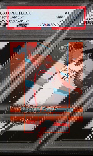 2003 Upper Deck Rookie Exclusives LeBron James #1 PSA 9