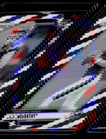 2024 Panini Prizm Red White Blue Prizm JJ McCarthy #400 RC