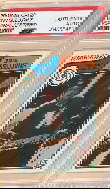 1983-84 OPC Brian Bellows #167 Rookie AUTO