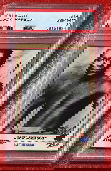 1991 Kayo Jack Johnson #64 PSA 10 Boxing Card HOF