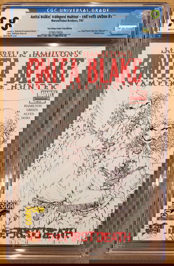 Anita Blake: Vampire Hunter The First Death #1 CGC 9.8 SDCC variant 2007 NM/MT