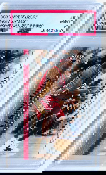 Lebron James 2003 Upper Deck Phenomenal Beginning #8 MINT PSA 9 Rookie Card RC