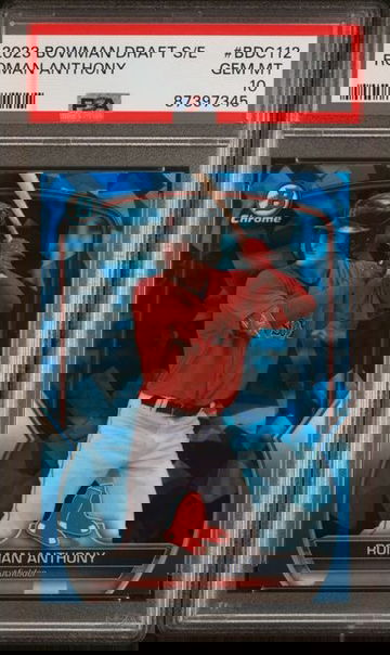 2023 Bowman Chrome Draft Sapphire Roman Anthony Rookie PSA 10 #BDC112