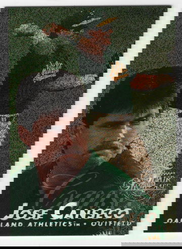 1997 FLAIR SHOWCASE ROW 0 JOSE CANSECO # 109