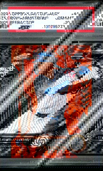 2024 Topps Cosmic Chrome X Cactus Jack Orange Refractor Pete Crow-Armstrong #4 /25 PSA 10