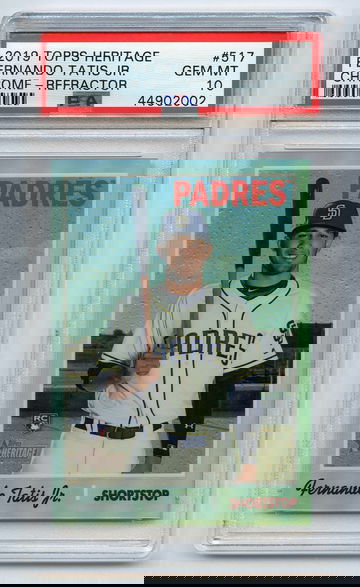 fernando tatis 2019 topps heritage 569 psa 10