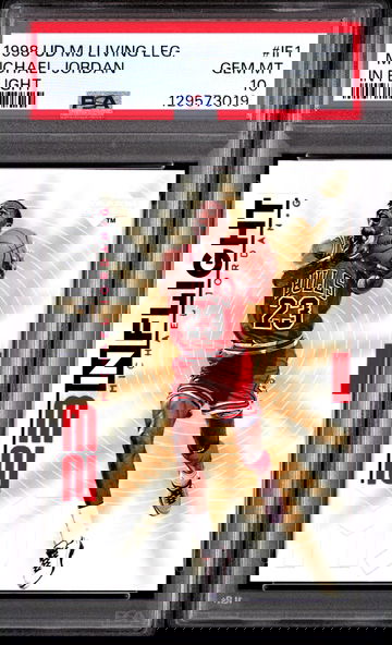 1998 UPPER DECK MJ LIVING LEGEND MICHAEL JORDAN IN FLIGHT #IF1 PSA 10