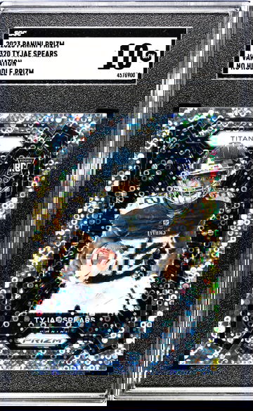 2023 Panini Prizm #320 Tyjae Spears Variation No Huddle Prizm SGC 10