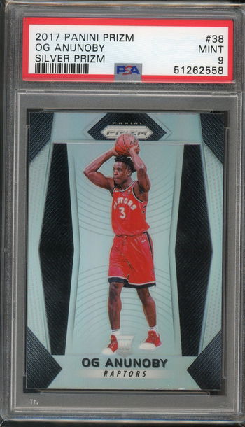 2017 Prizm Silver OG Anunoby PSA 9 