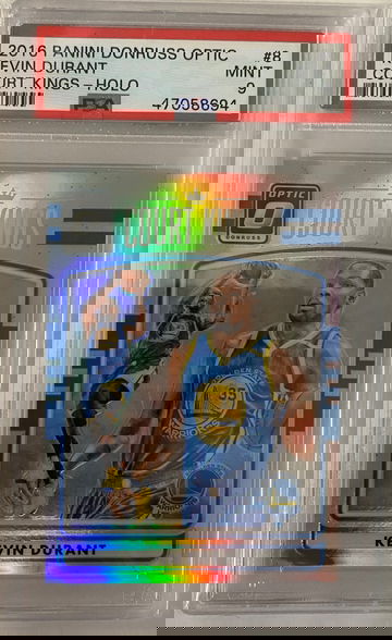 2016 optic Kevin Durant court kings silver holo #8 mint psa 9