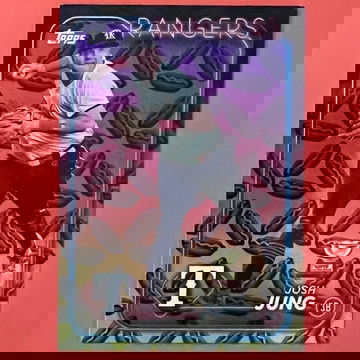 2024 Topps Series 2 #620 Josh Jung (Hot Dog parallel) 