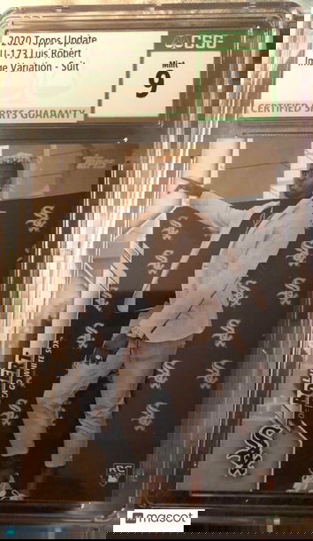2020 Topps Update LUIS ROBERT Photo Variation SP Rookie Card #U173 CSG 9 MINT RC