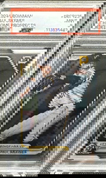 2024 Bowman Chrome Prospects Paul Skenes ROOKIE CARD RC #BCP-125 PSA 9 MINT!